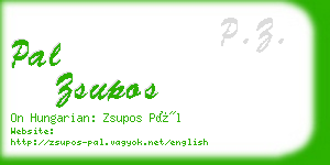 pal zsupos business card